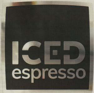 ICED ESPRESSO (and logo) trademark logo