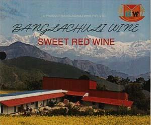 BANGLACHULI WINE SWEET RED WINE (and logo) trademark logo