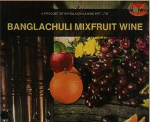 BANGLACHULI MIXFRUIT WINE (and logo) trademark logo