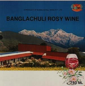 BANGLACHULI ROSY WINE (and logo) trademark logo