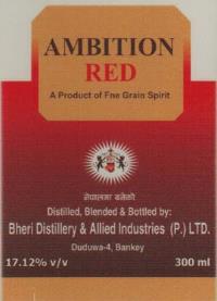 AMBITION RED (and logo) trademark logo