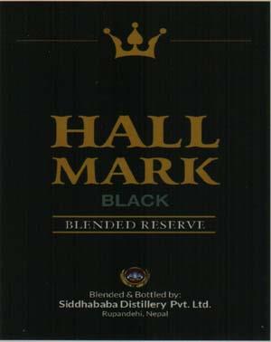 HALL MARK BLACK (and logo) trademark logo