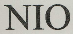 NIO (and logo) trademark logo