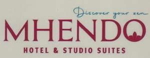 MHENDO HOTEL & STUDIO SUITES (and logo) trademark logo