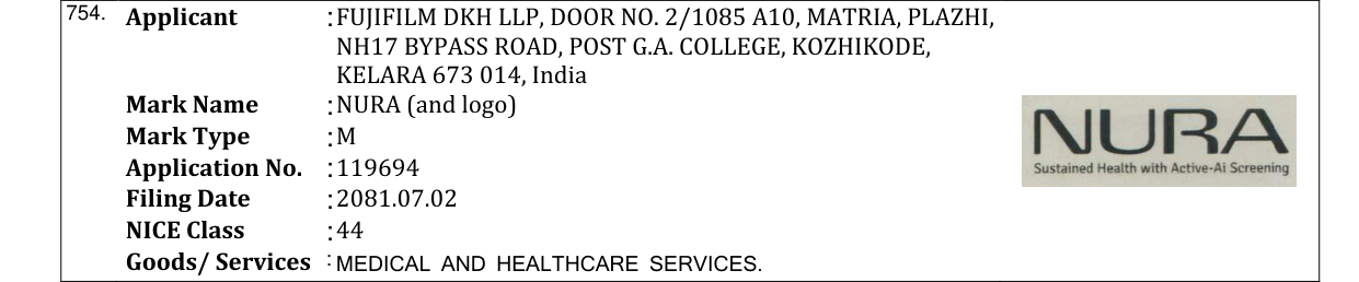 Original bulletin entry for NURA (and logo)