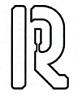 R (and logo) trademark logo