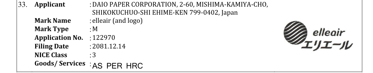 Original bulletin entry for elleair (and logo)