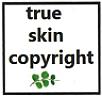 TRUESKIN COPYRIGHT (and logo) trademark logo