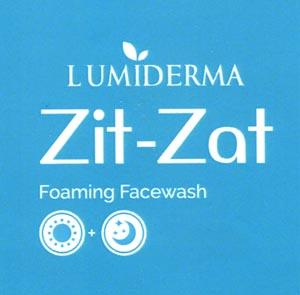 LUMIDERMA ZIT-ZAT (and logo) trademark logo