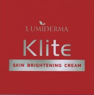 LUMIDERMA KLITE (and logo) trademark logo