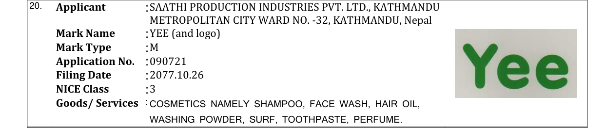 Original bulletin entry for YEE (and logo)