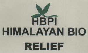 HBPI HIMALAYAN BIO RELIEF (and logo) trademark logo