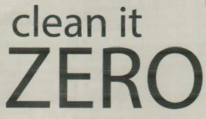 CLEAN IT ZERO (and logo) trademark logo