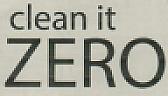 CLEAN IT ZERO (and logo) trademark logo