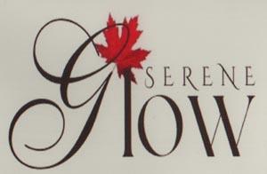 SERENE GLOW (and logo) trademark logo