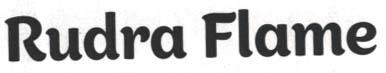 RUDRA FLAME (and logo) trademark logo