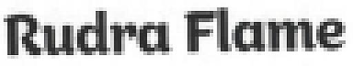 RUDRA FLAME (and logo) trademark logo