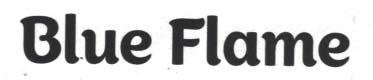 BLUE FLAME (and logo) trademark logo