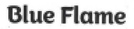 BLUE FLAME (and logo) trademark logo