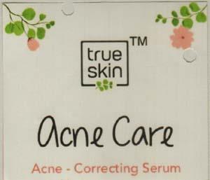TRUESKIN ACNE CORRECTION SERUM (and logo) trademark logo