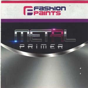FASHION PAINTS METAL PRIMER (and logo) trademark logo