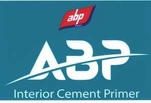 ABP INTERIOR CEMENT PRIMER (and logo) trademark logo