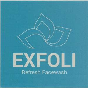 EXFOLI (and logo) trademark logo
