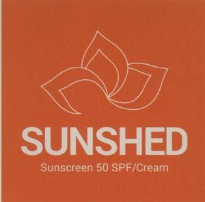 SUNSHED (and logo) trademark logo