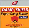 ABP DAMP SHIELD EXPERT DAMP BARRIER ADVANCED WATER PROFING (and logo) trademark logo
