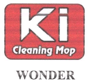 KI CLEANING MOP WONDER (and logo) trademark logo