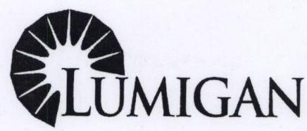 LUMIGAN (and logo) trademark logo