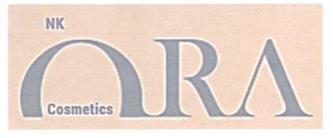 NK ORA COSMETICS (and logo) trademark logo