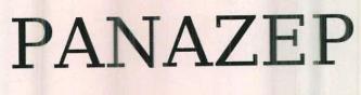 PANAZEP (and logo) trademark logo