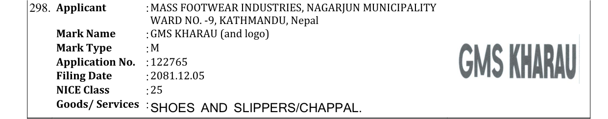 Original bulletin entry for GMS KHARAU (and logo)