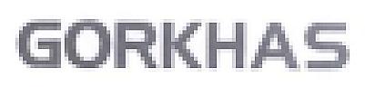 GORKHAS (and logo) trademark logo