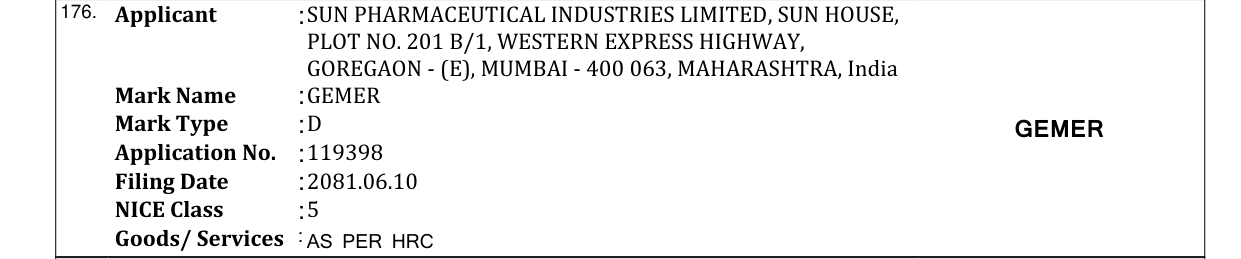 Original bulletin entry for GEMER