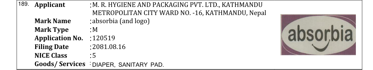 Original bulletin entry for absorbia (and logo)