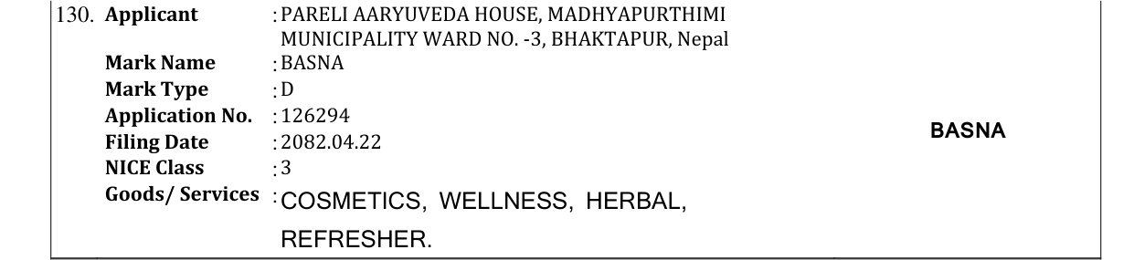 Original bulletin entry for BASNA