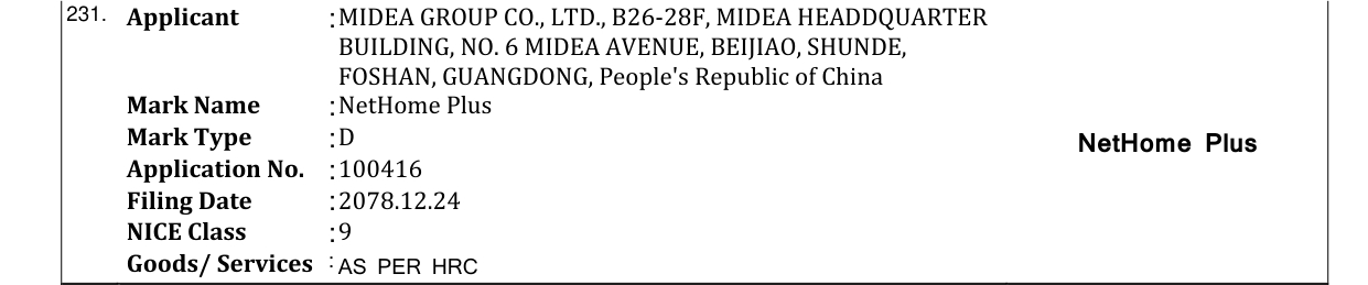 Original bulletin entry for NetHome Plus