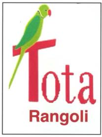 TOTA RANGOLI (and logo) trademark logo