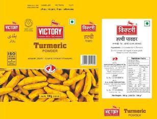 VICTORY TURMERIC POWDER (and logo) trademark logo