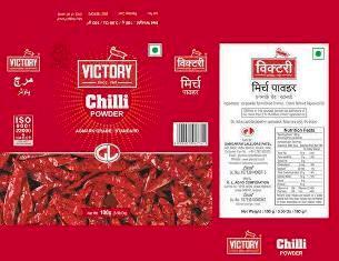 VICTORY CHILLI POWDER (and logo) trademark logo