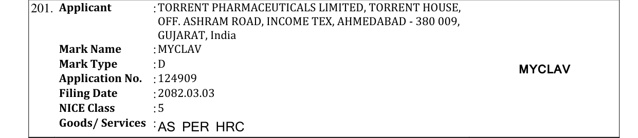 Original bulletin entry for MYCLAV