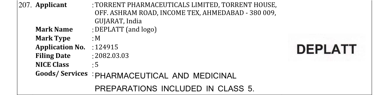 Original bulletin entry for DEPLATT (and logo)