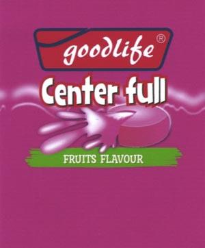 GOODLIFE CENTER FULL FRUITS FLAVOUR (and logo) trademark logo