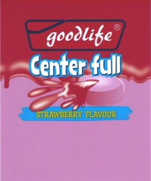 GOODLIFE CENTER FULL STRAWBERRY FLAVOUR (and logo) trademark logo