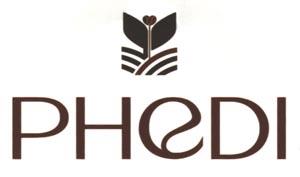 PHEDI (and logo) trademark logo