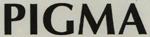 PIGMA (and logo) trademark logo
