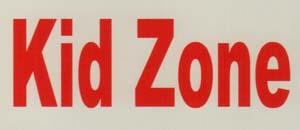 KID ZONE (and logo) trademark logo