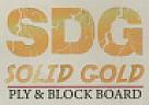 SDG SOLID GOLD (and logo) trademark logo